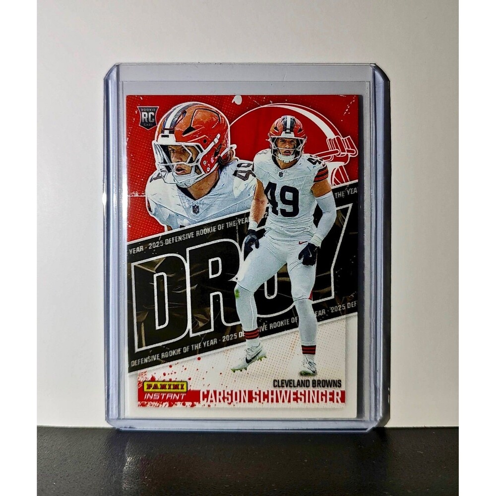 Carson Schwesinger Rookie 2025 Panini NFL Defensive Player of the Year 1 of 357